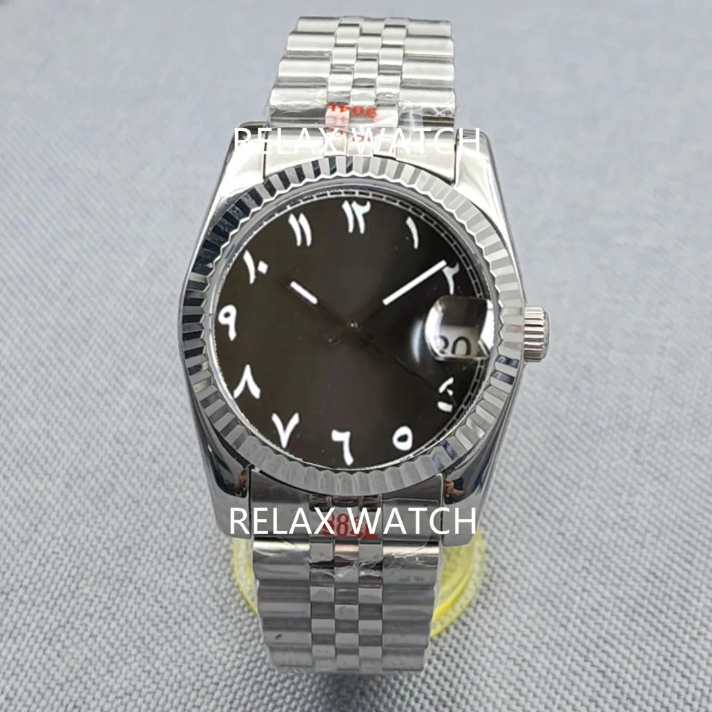 

36mm 39mm Sapphire Glass Log Style Stainless Steel Watch Japanese Nh35 Automatic Mechanical Movement B