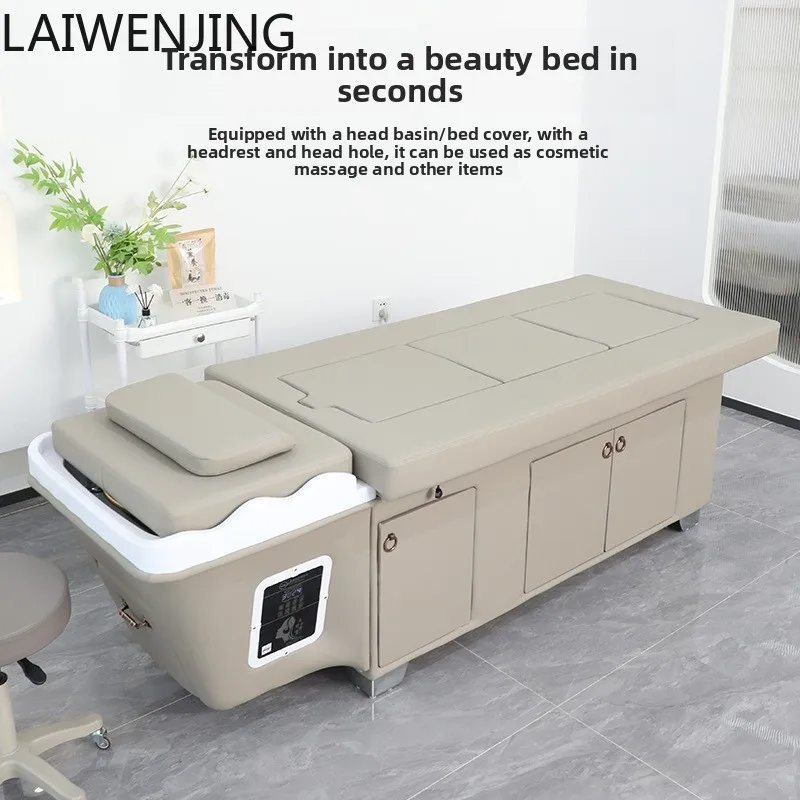 MJY الكى سرير متكامل صالون الشعر خاص دوران المياه التبخير سرير التدليك التايلاندي