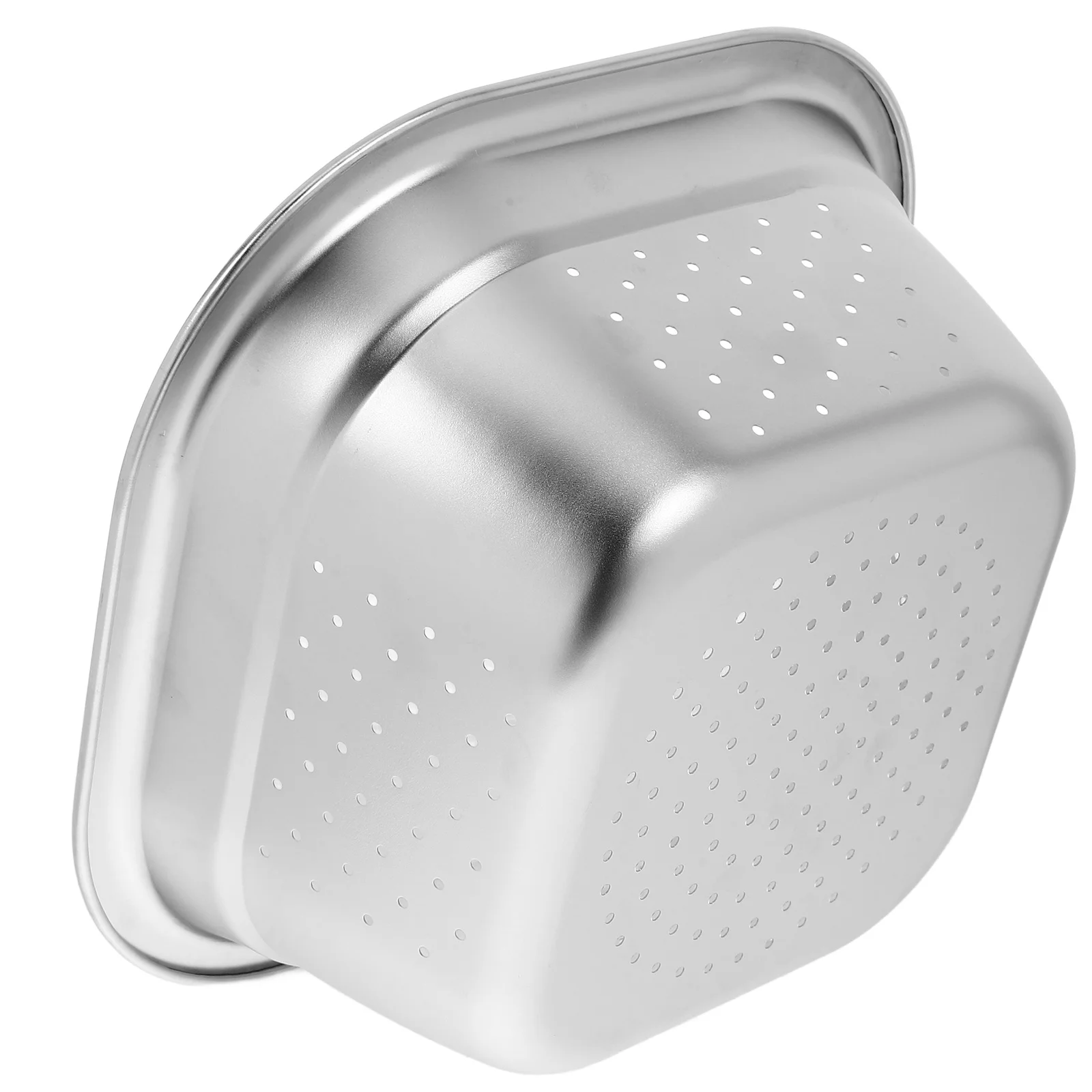 

Stainless Steel Washing Large Capacity Square Kitchen Gadget For Vegetables Fruits Rice Drainage Metal Basin Colander Bowl