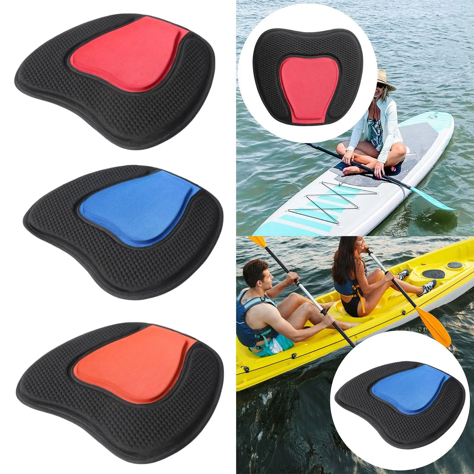 Kayak Seat Cushion EVA Foam Comfortable Single Person Thick AntiSlip Replacement for Boating Drifting Kayaking Canoe