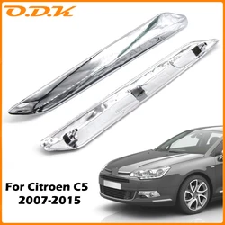 Chrome Front Bumper Cover Trim Strip For Citroen C5 X7 2007-2015 Anti-scratch Protection Chromium Styling DIY Decoration Cover