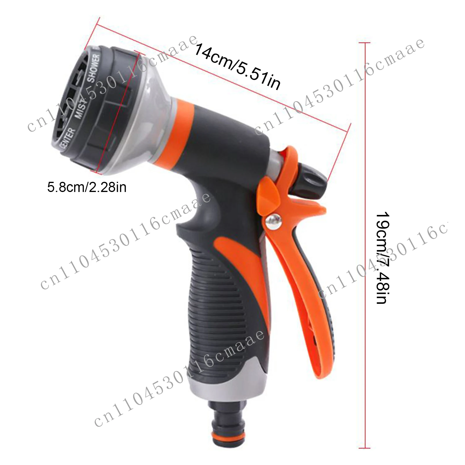 

NEW Hose Sprayer Nozzle Adjustable Garden Watering Spray Gardening Accessories For Showering Pets Balcony Farm Yard