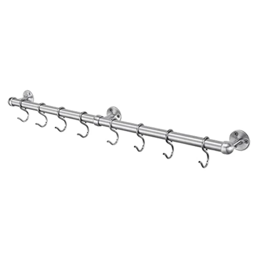 

Stainless Steel Hanging Pot Rack Hanger: Pot and Pan Hanger Wall Mounted Hanging Pot Bar Rack Heavy Duty Pot Hangers Kitchen Ra
