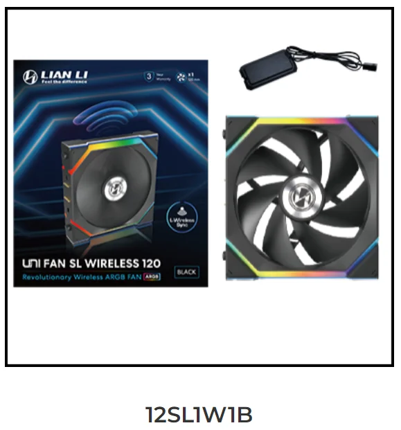 LIAN LI UNI FAN SL Wireless 120 Single Pack , Reverse Blade Triple