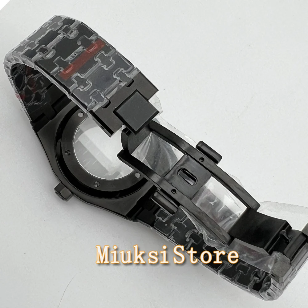 41mm Watch Case silver rosegold black Stainless Steel Sapphire Glass fit NH35 NH36 ETA2824 PT5000 ST2130 Automatic Movement image 5