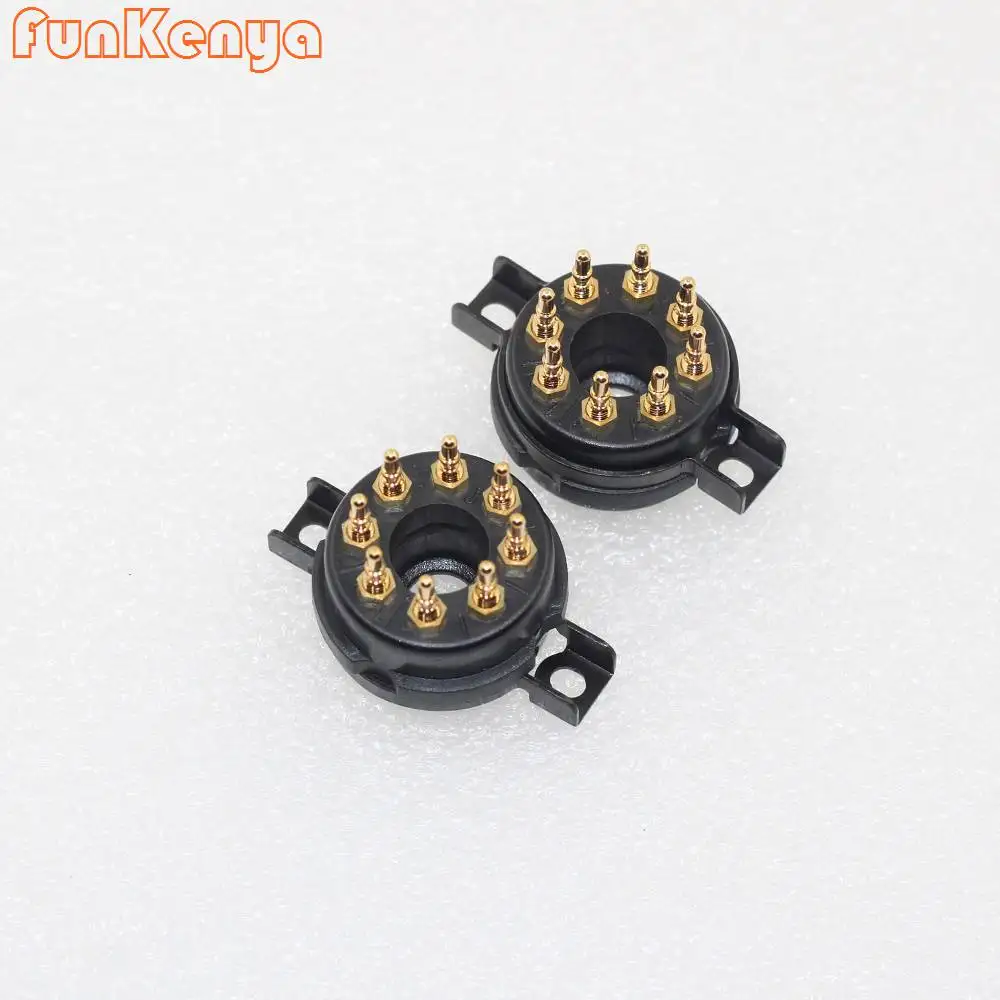 

2PC 8 Pins Original CMC Bakelite Tube Socket DIY Hifi Amplifier Tube Seat For KT88 6SL7 6SN7 6V6 5692 GZ34 274B 348A 350B