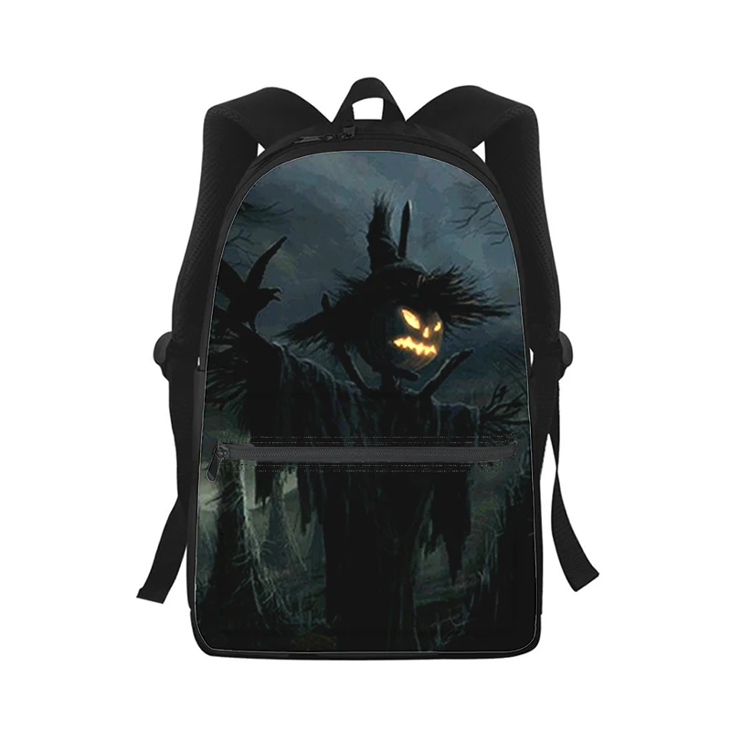 Horror Halloween gift Pumpkin head Men Women Backpack Print Fashion Student School Bag Laptop Backpack Kids Travel Shoulder Bag