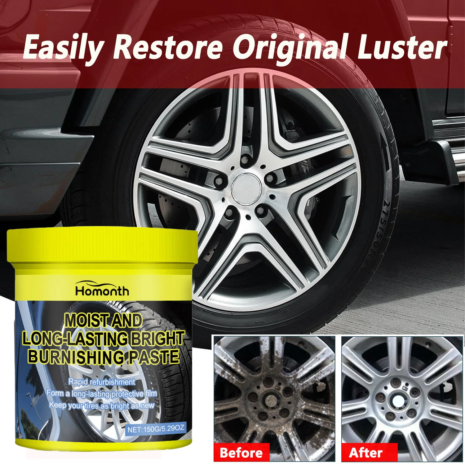 

Блеск для автомобильных шин, воск для обода колеса, восстановление царапин, восстановление автомобильных шин, черный блеск, ремонтная паста, обслуживание, детализация автомобиля, 150 г