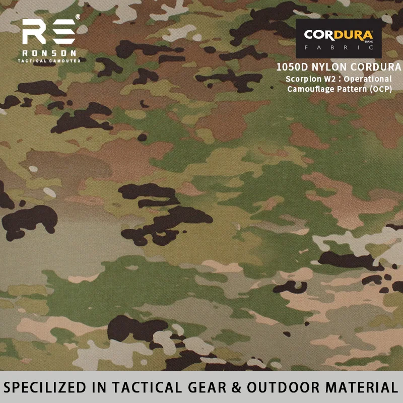 Scorpion W2 OCP Camouflage Printed 1000D Nylon Oxford Fabric Durable Use for Tactical Gear and Outdoor Waterproof and PU Coated