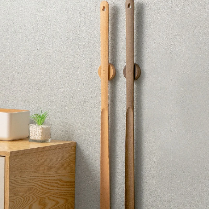 

1 шт., 50 см, деревянный магнитный рожок для обуви из бука, инструмент для ношения обуви с длинной ручкой для домашнего использования с магнитным основанием без сверления, рожок для обуви
