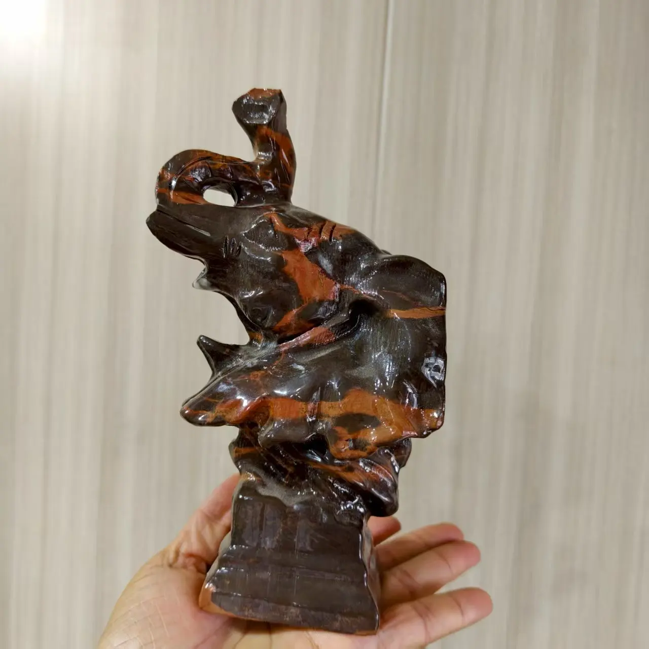 

Natural Dragon Scale Agate Crystal Quartz Carved Elephant, Energy Gemstone, Spiritual Healing, Home Decoration, Demagnetizing Gi