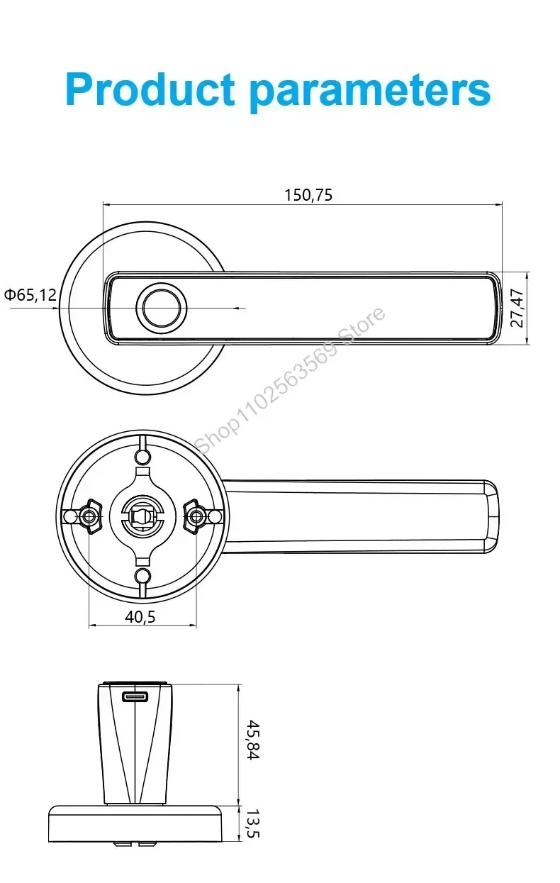 Indoor Wooden Door Fingerprint Lock Tuya/TTlock Smart Lock Password Door Lock IC Card App Unlocks Electronic Ball Locks