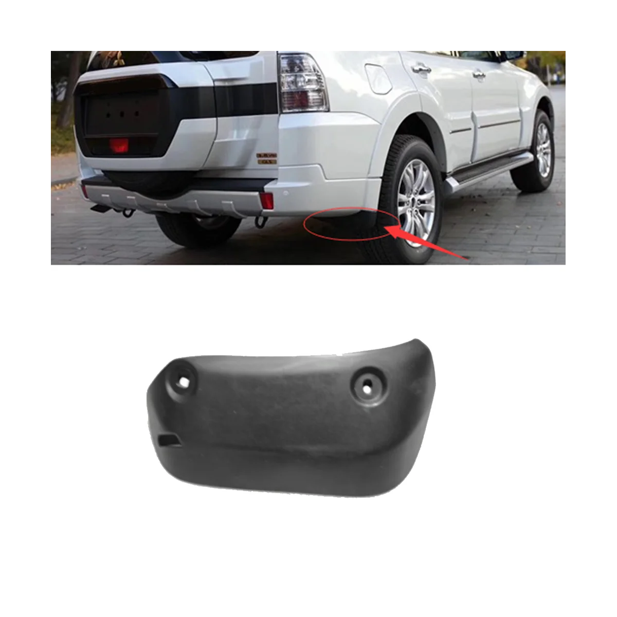 Car Mudflap for Mitsubishi Pajero Montero V93W V97W Fender Flap Splash Mudguard 6400A589 6400A590 7654A005 Rear Right