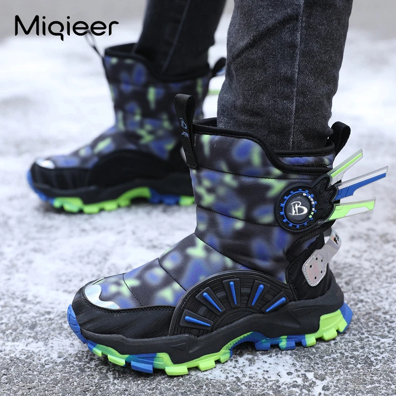 

Children Snow Boots For Girls Boys Baby Fleece Warm Anti Skid Kids Ankle Sapato Water Proof Winter Boots Cotton Shoes Kids Shoes