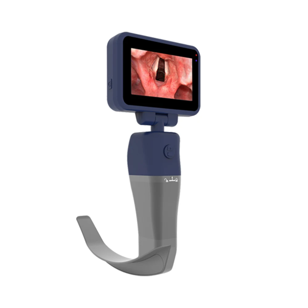 Video Laryngoscope Reusable Sterilizable Blades Color TFT LCD Digital Video Laryngoscope 6 Stainless Steel Blades Optional