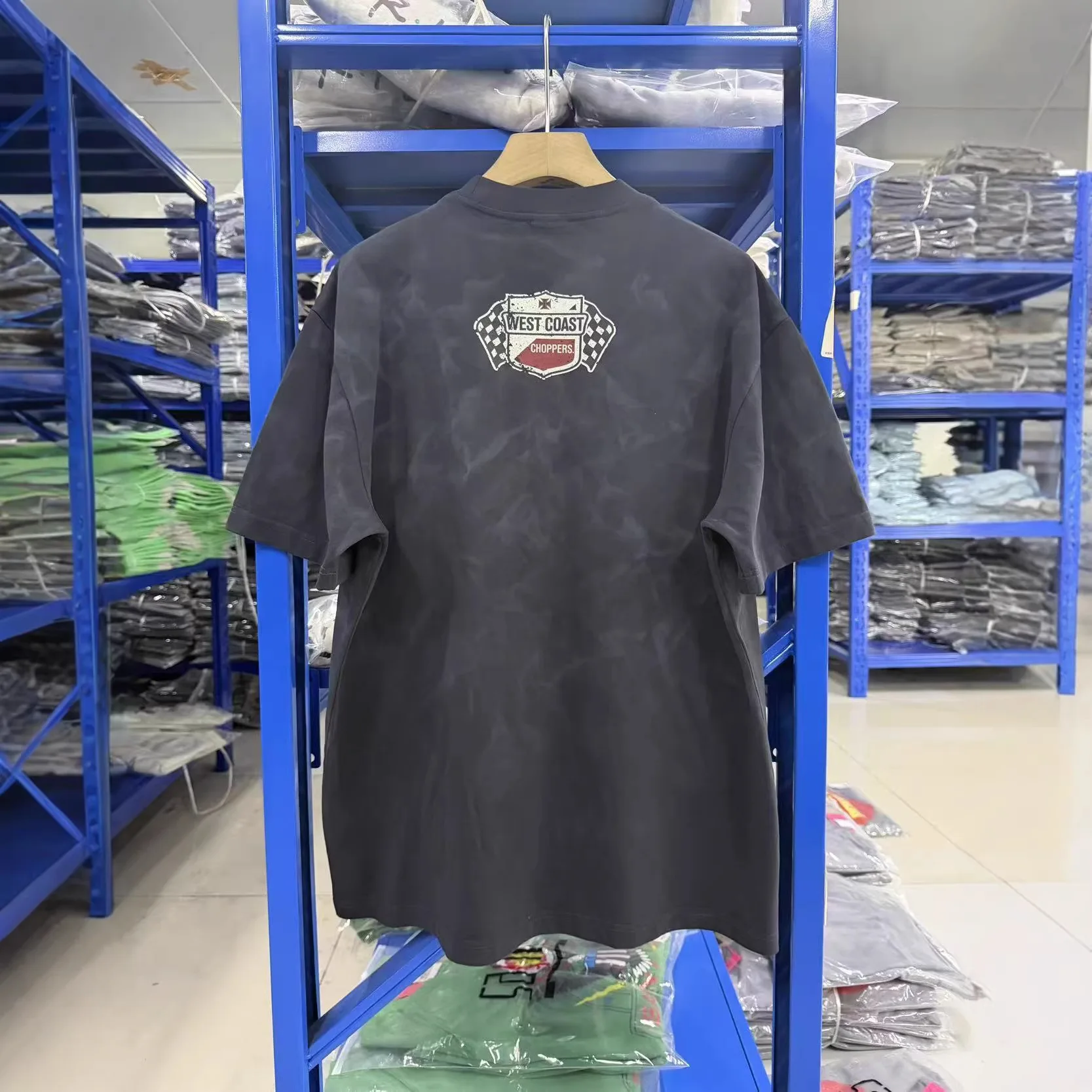 West Coast Choppers 26SS- Vintage Washed Antique T-Shirt Inspired by 1972 West Coast Retro Modified