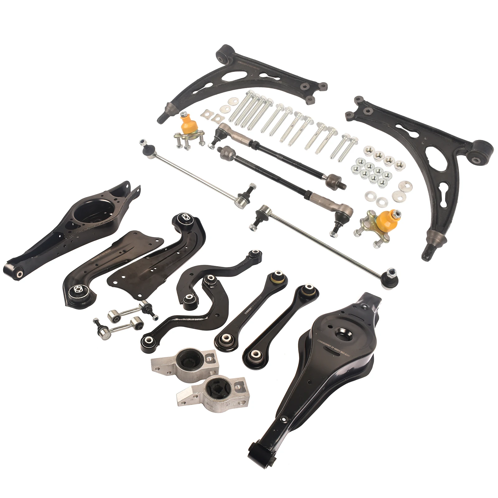 Set Bracci Sospensione Anteriori Posteriori AP01 per VW Golf 5 6 Audi A3 Q3 TT Rinforzati 1K0505323H 1K0505323N 1K0505311S