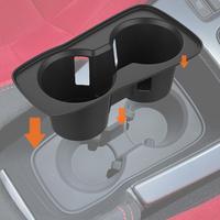 Silicone Car Console Cup Holder Anti slip and Leak Proof Cup Mat for 2022-2025 Honda FL5 Auto Interior Parts J6X4