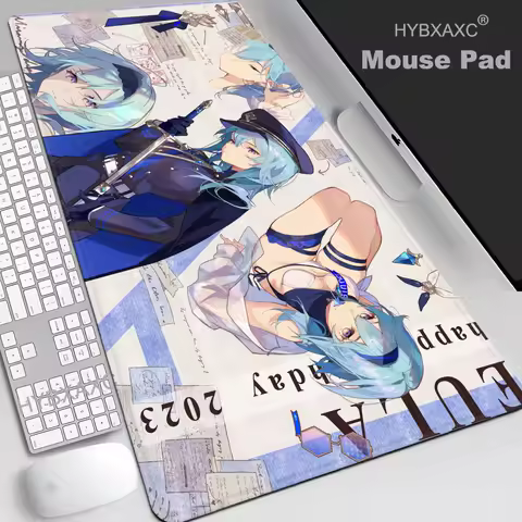 Genshin Impact Eula Lawrence Anime Mouse Pad Keyboard Office Rubber Soft Table Mat Kawaii Girl Carpet Cartoon Gaming Pc Mousepad