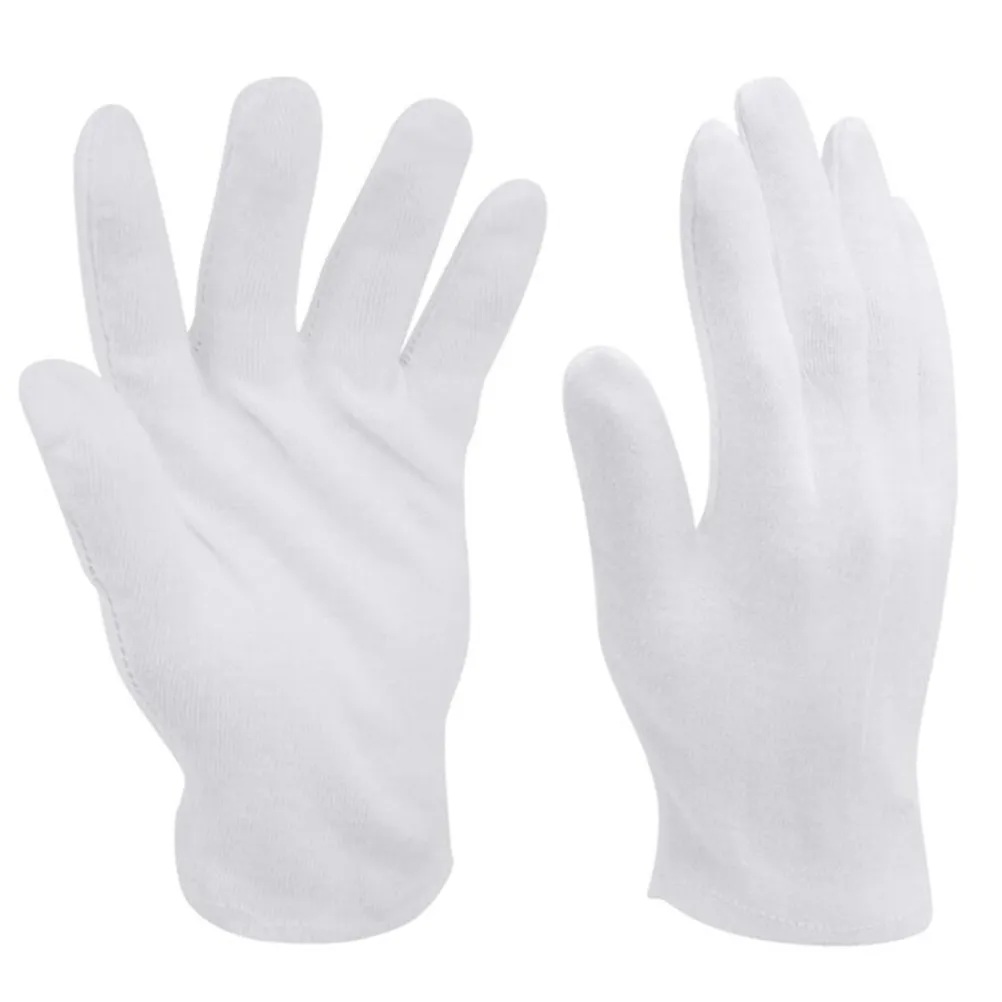 

10 пар промышленных перчаток из утолщенной хлопчатобумажной ткани для ручных работ, для использования на улице и в помещении, элегантный этикетный стиль