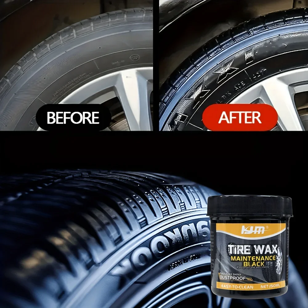 Tire Coating Wax Car Tire Retreading And Film Plating Cream Shiny Paste For Rubber Parts Waterproof Wax With Non-Foaming