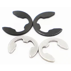 10-100pcs DIN6799 GB896 M1.2 M1.5/2/2.5/3/4/5/6/7/8/9/10 Stainless Steel 304 A2 E Clip / Circlips Retaining Ring For Shafts