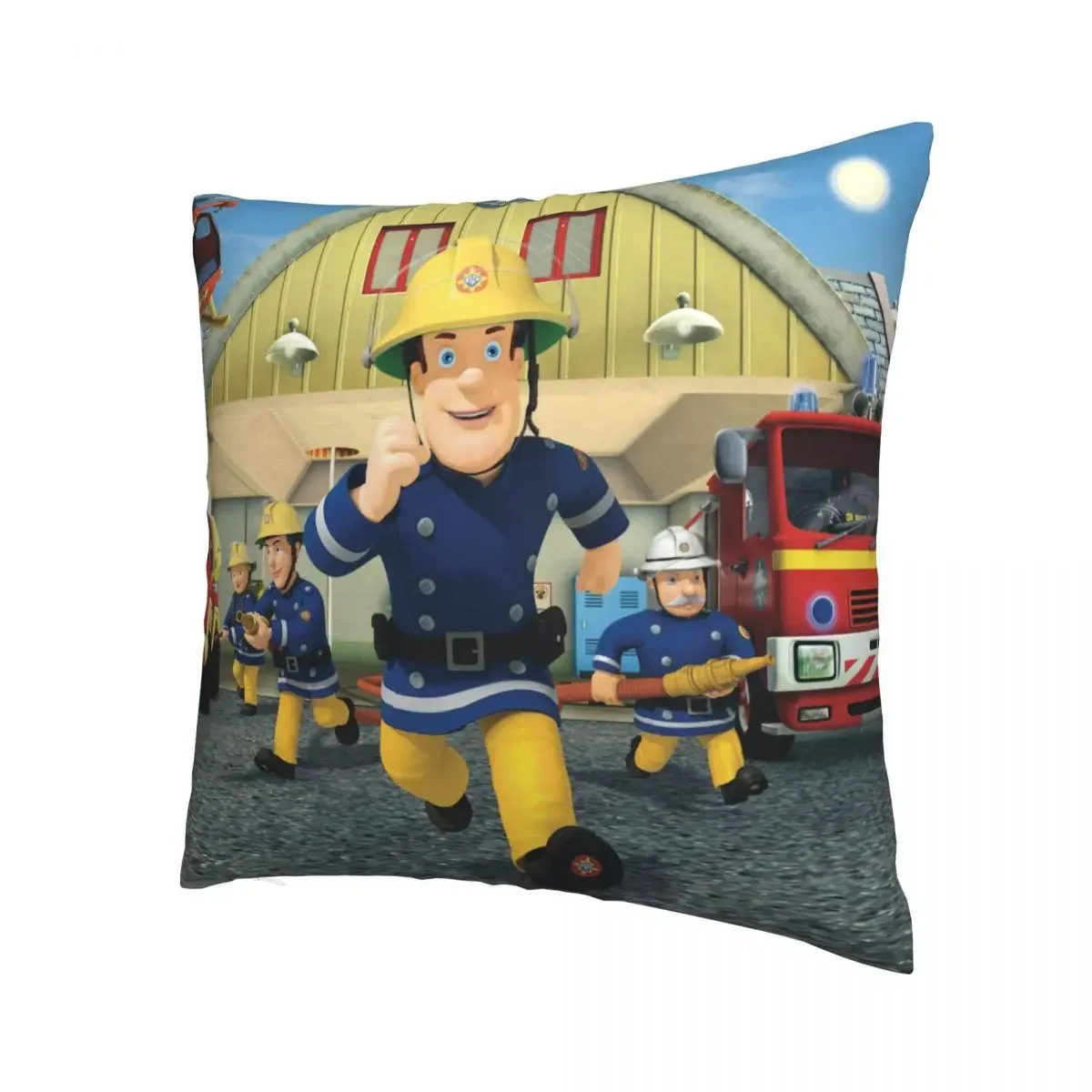 Running Throw Pillow Case Fireman Sam Steele Educational Cartoon Backpack Cushions Case DIY Printed Kawaii For Chair Decor