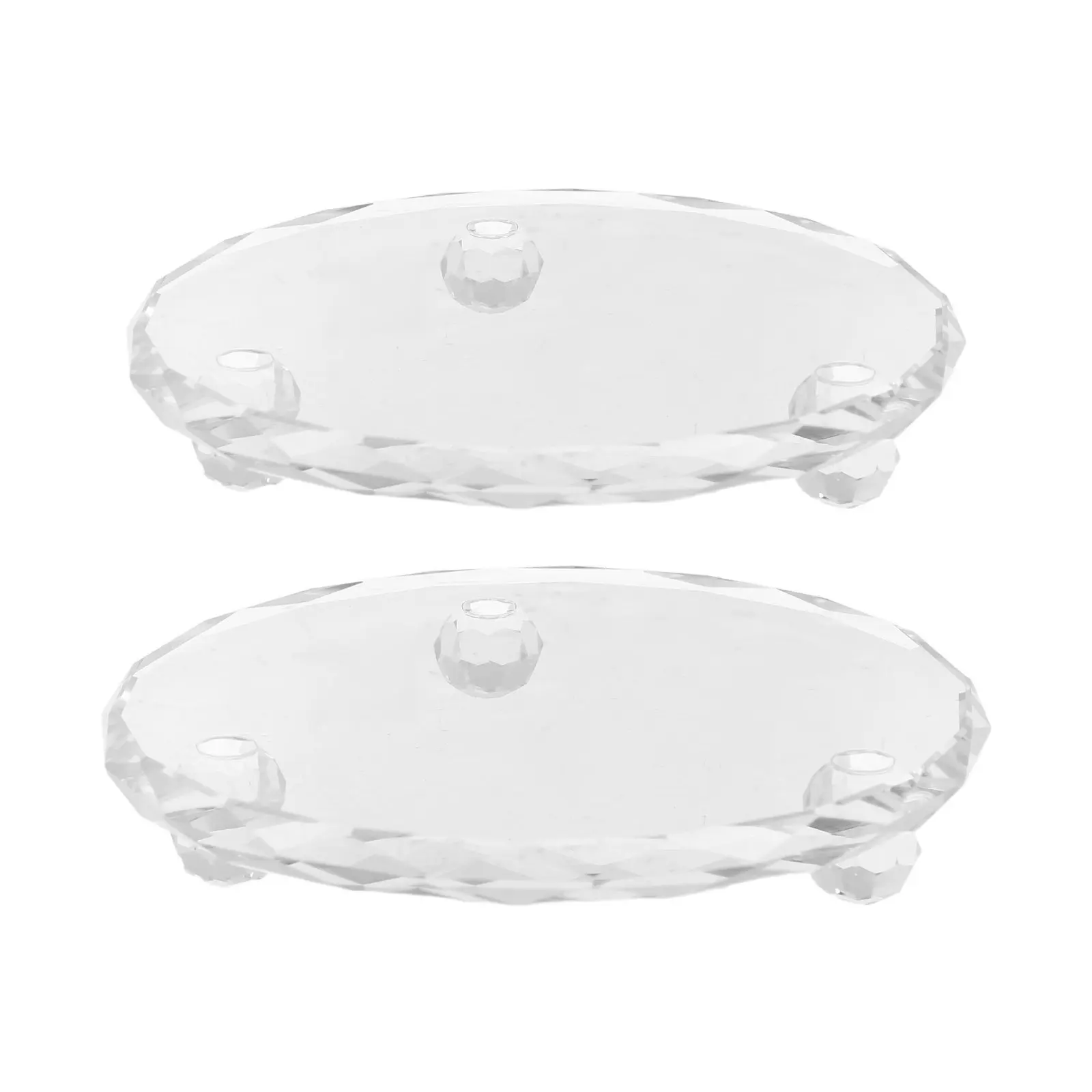 2Pcs Clear Glass Fabric Pattern Weights Stable Heavy Sewing Quilt Calligraphy Paperweights Round Glass Dome Tailor Cutting Tools