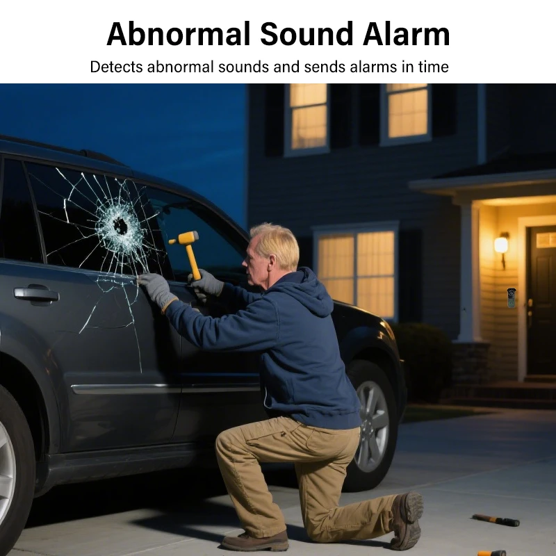 Dahua 4MP WiFi Video Intercom Ai Human&Vehicle Detection Doorbell Abnormal Sound Alarm 2K Night Vision Door Camera Wifi 6 DB41AB