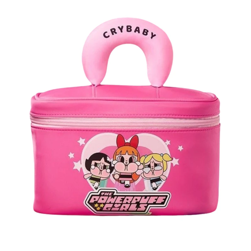 Kawaii Cartoon Cute Powerpuff Girls Storage Cosmetic Bag Going Out Large Capacity Portable Waterproof Toiletries Storage Bag