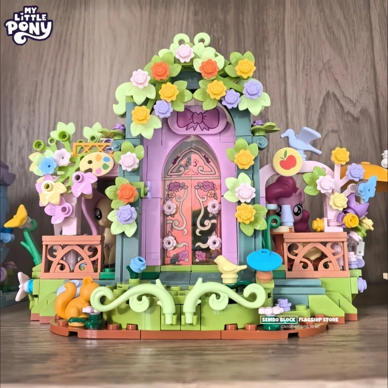 

My Little Pony Authentic Fluttershy Secret Garden Assembled Building Blocks Toy Model Desktop Decoration Children's Holiday Gift