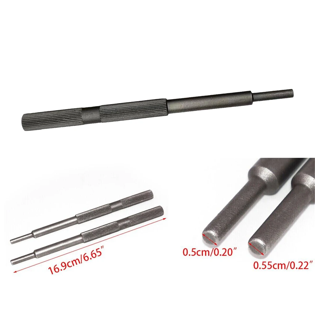 

2pcs Repair Tool Valve Guide Tool Motorcycle Engine Valve Remover 5/5.5mm Black Unique Shape Easy