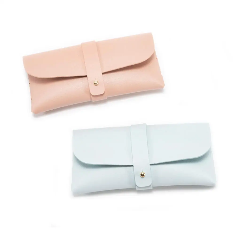 

Eyeglasses Case Leather Fashion Portable Sunglasses Box Leather Glasses Bag 16.7x4x8cm Bag Accessories For Travel Woman Home