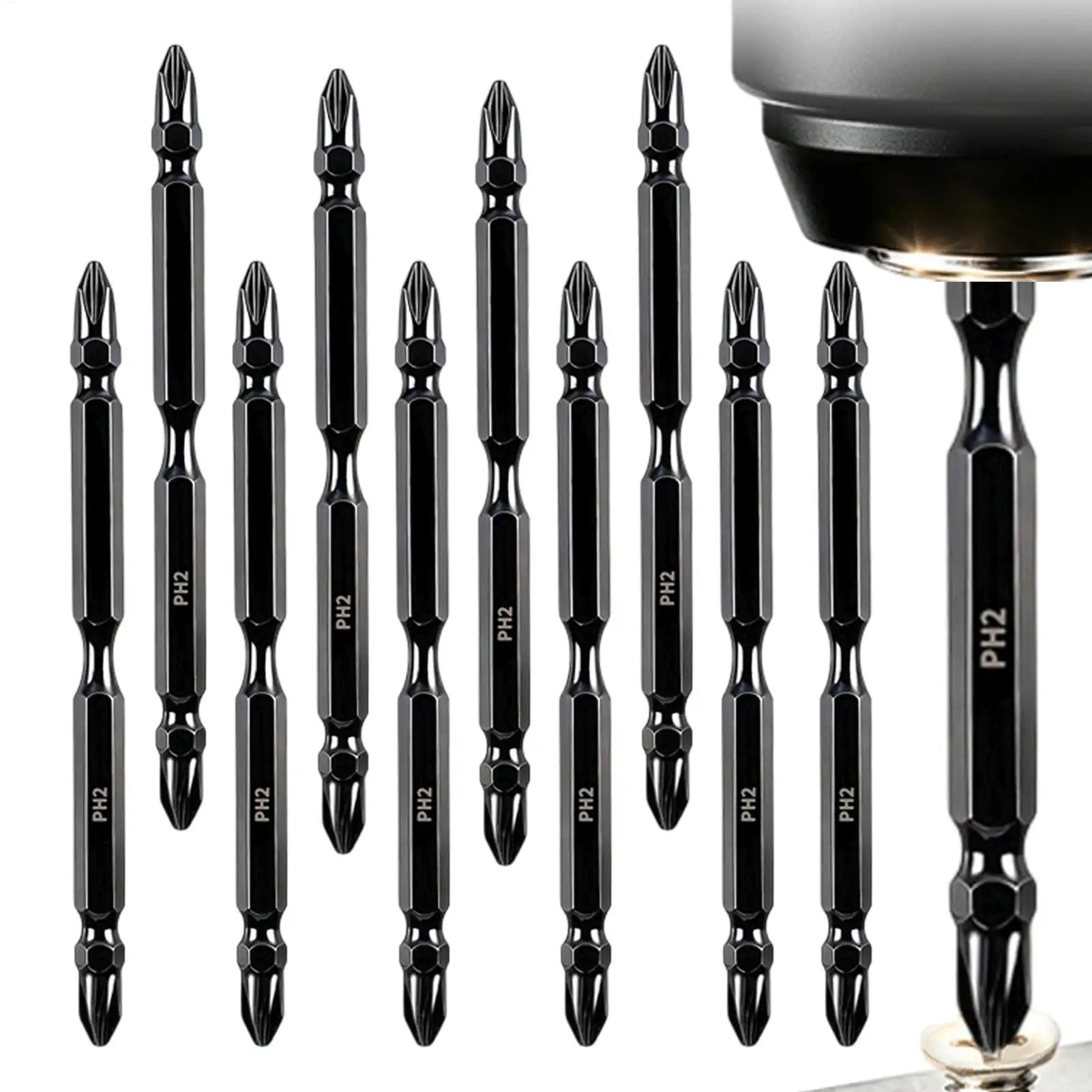 Screwdriver Bit Set Double-Ended Milled Magnetic Driver Head Kit Multifunctional Screwdriver Bits Set For Industry Construction