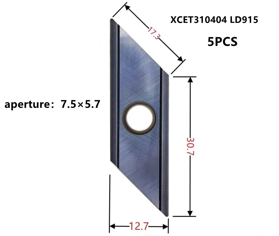 XCET 310404 Langer Klingeneinsatz, Anfaswerkzeug aus Hartlegierung, hochwertiges CNC-Drehwerkzeug, verwendet für Edelstahl- und Stahlteile