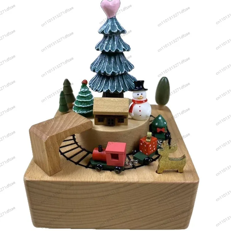 

Christmas Gift Creative Ornament Wooden Music Box