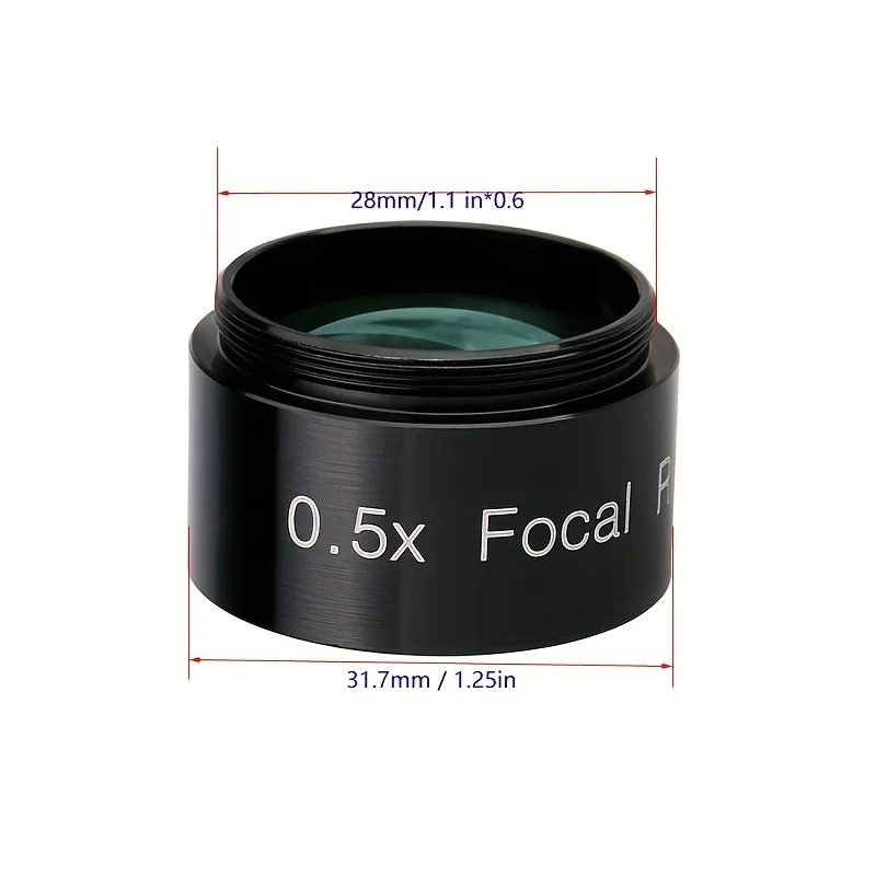 1.25in 0.5times Focal Reducer Multilayer FMC Coating 0.5X Wide-Angle Lens And Timesreduction Astronomical Telescope Accessories