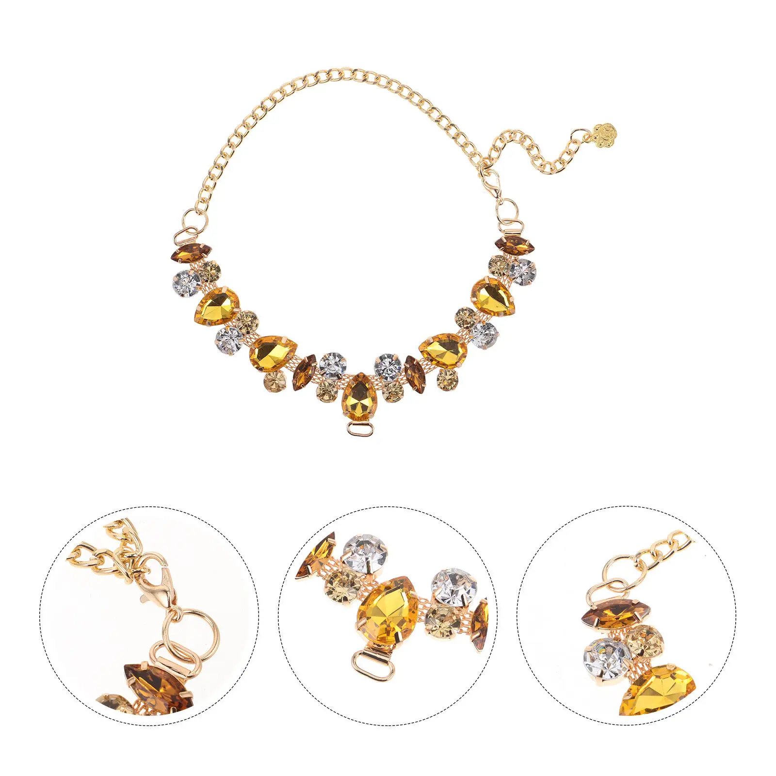 

Sparkling Pet Necklace for Cats Dogs - Adjustable Cat Chain Jewelry with Rhinestones, Lightweight Comfort Fit for Daily Wear
