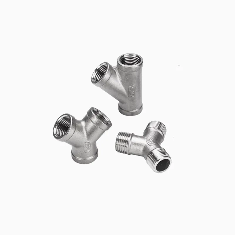 1PCS 304 Stainless Steel Y Shape 3 Ways Joint 1/4 3/8 1/2 3/4 1