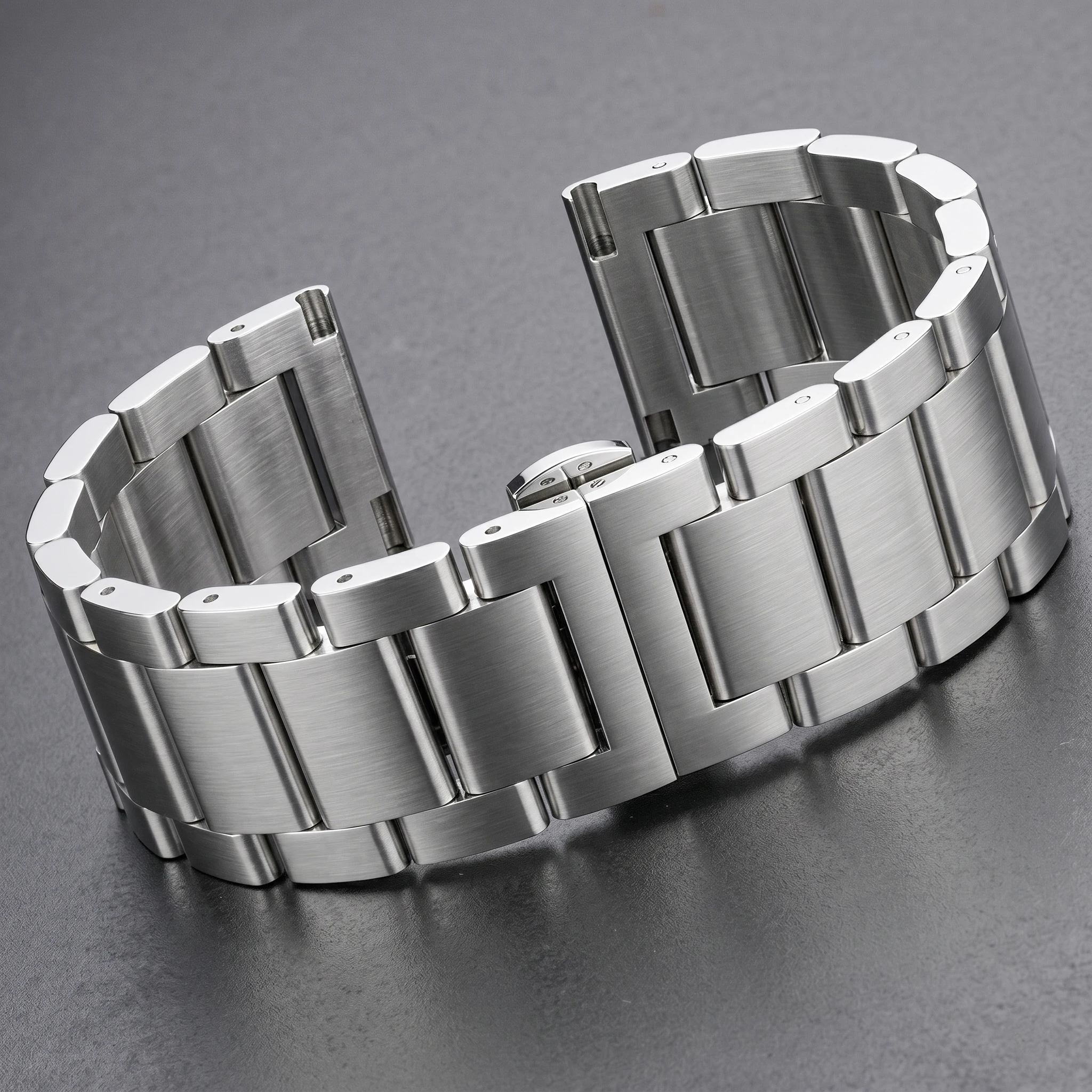 Stainless Steel Watch Band Bracelet 18 20 21 22 23 24mm Women Men Solid Metal Wristband Replacement Strap Accessories With Tool