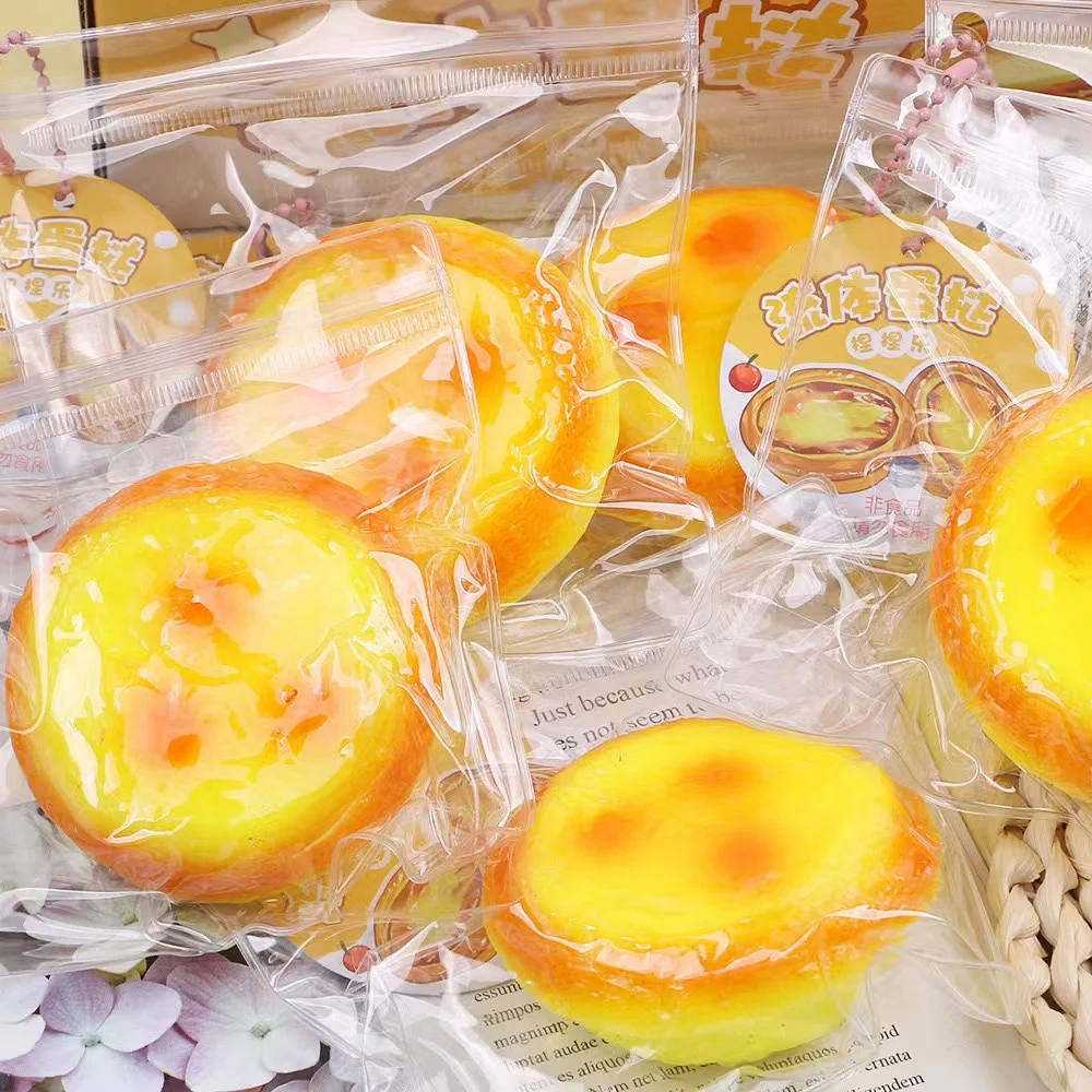 1pcs 1pcs Egg Tart Gourmet Soft Pinch Decompression Office To Relieve Stress Tension Decompression Slow Rebound Fidget Children Toys. - Aliexpress Deal