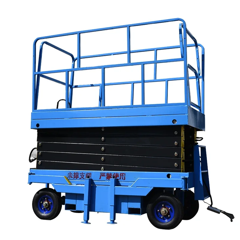 Construction Mobile electric scaffolding lift Hydraulic automatic scaffolding lift 4m 6m 8m 10m