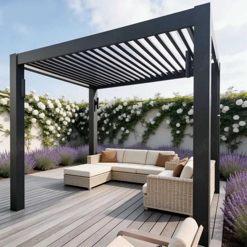 Customized Various Sizes Outdoor Aluminum Gazebo Suitable for Swimming Pool Sturdy Gazebo Hurricane Impact Resistant Pergola view 2