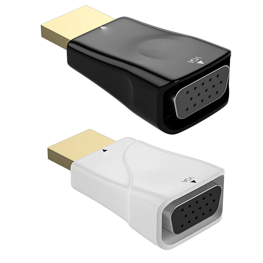 HD 1080P HDMI-Compatible to VGA Adapter Practical VGA Output PC Converter Connector for Computer Laptop Part Supplies