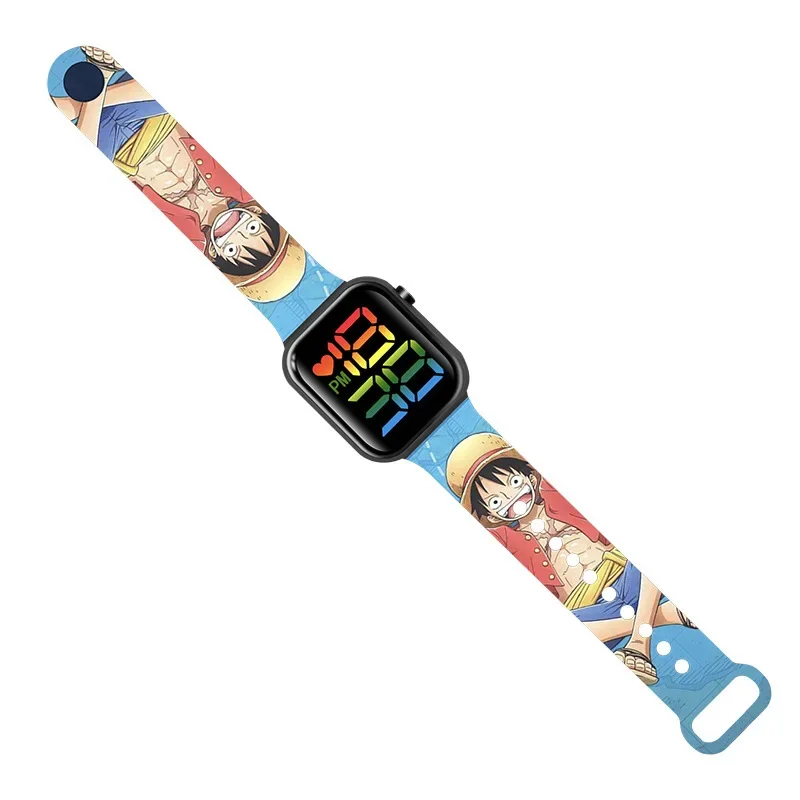 Naruto Kakashi Kids Smart Watch Ultra Light LED Digital Watch Waterproof Smart Touch Screen for Children Boys Girls Watches Gift