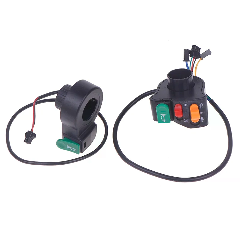 3 In1 Electric Bicycle Scooter Motorcycle Handle Switch Plastic Headlight Horn Turn Signal Switch Button E-bikes Accessories