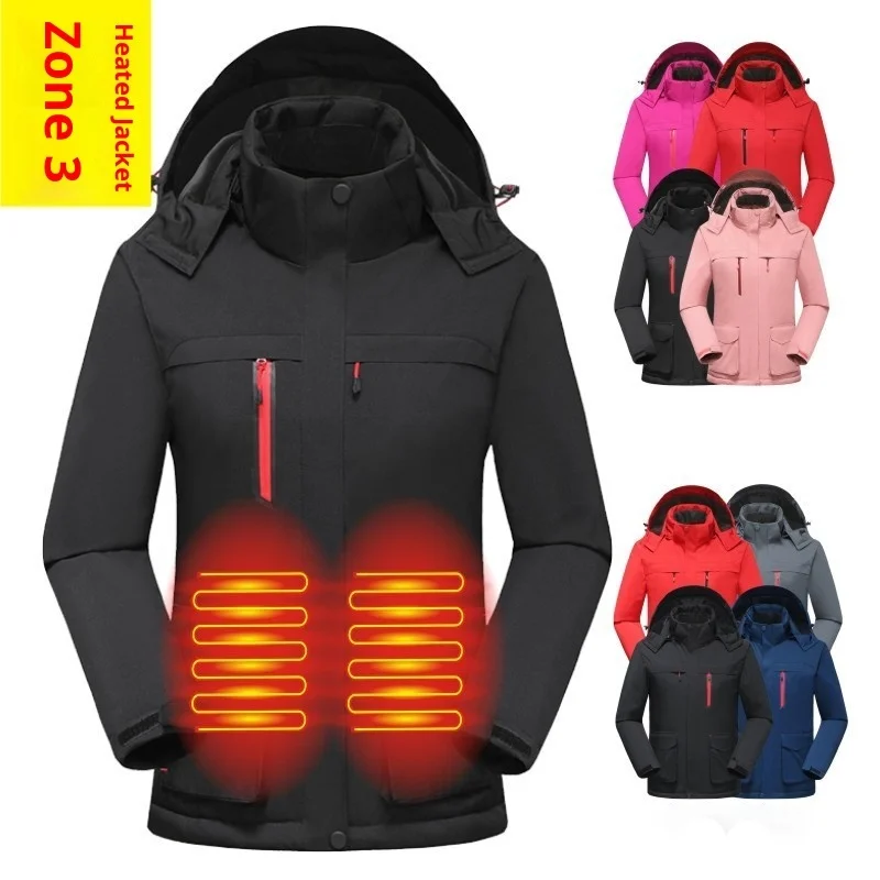 

Smart Heating Cotton Jacket 2025 Couples Outdoor Climbing Warmth Windproof Fashionable New Model Motorcycle Street Gear