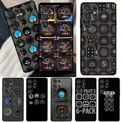 Aviation Aeroplane Pilot Cockpit Case For Samsung Galaxy S23 S22 S21 Ultra Note 20 S8 S9 S10 Note 10 Plus S20 FE S21 FE Cover