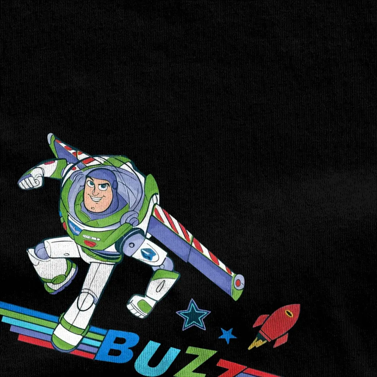 Men Buzz Lightyear Colorful Toy Story T Shirts 100% Cotton Top Tees Summer Vintage Short-Sleeve T Shirt