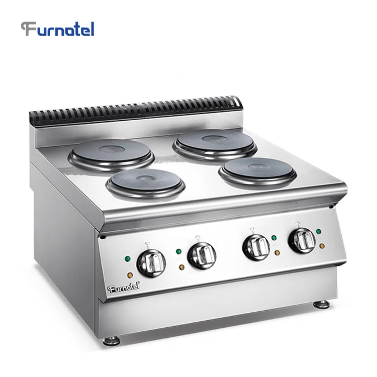 

FURNOTEL X Series Stainless Steel Heating Electric Cooking Range 4 Hot Plate Cooker